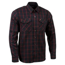 Milwaukee Leather 11665 Men's Button Front Long Sleeve Cotton Flannel Shirt