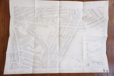 1894 Paddington Cricket Ground London Railway OS Railway Map 