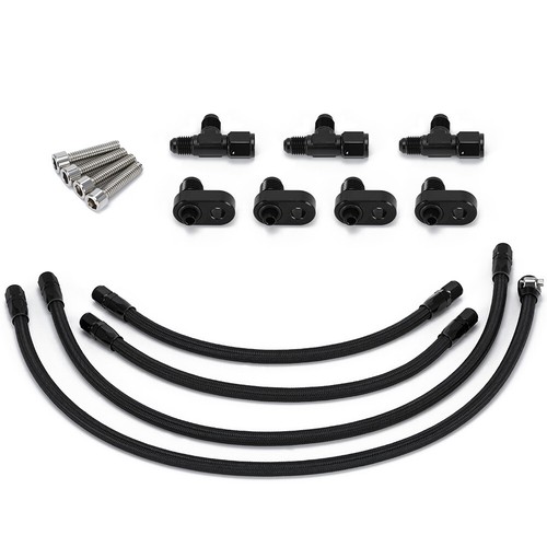 LS LSX Steam Vent Kit -4 AN LS1 LS6 LS2 LS7 LM7 Coolant Crossover STAINLESS STL - Bild 9 von 11