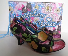Irregular Choice New Ladies Womens Black Party Heels Shoes RRP £80 UK Size 3.5