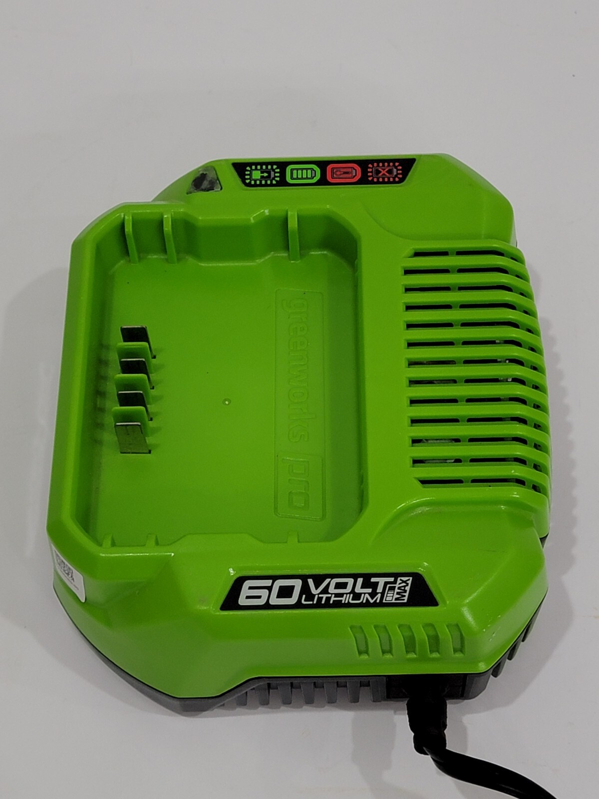GreenWorks Pro 60V Lithiumion Max Battery Charger eBay
