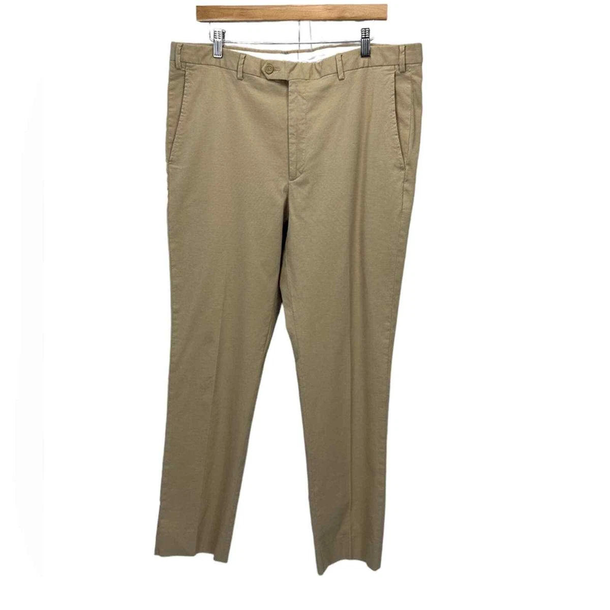 Santorelli Roma Cotton Blend Slacks Trouser Pant - Tan - size 40 | eBay
