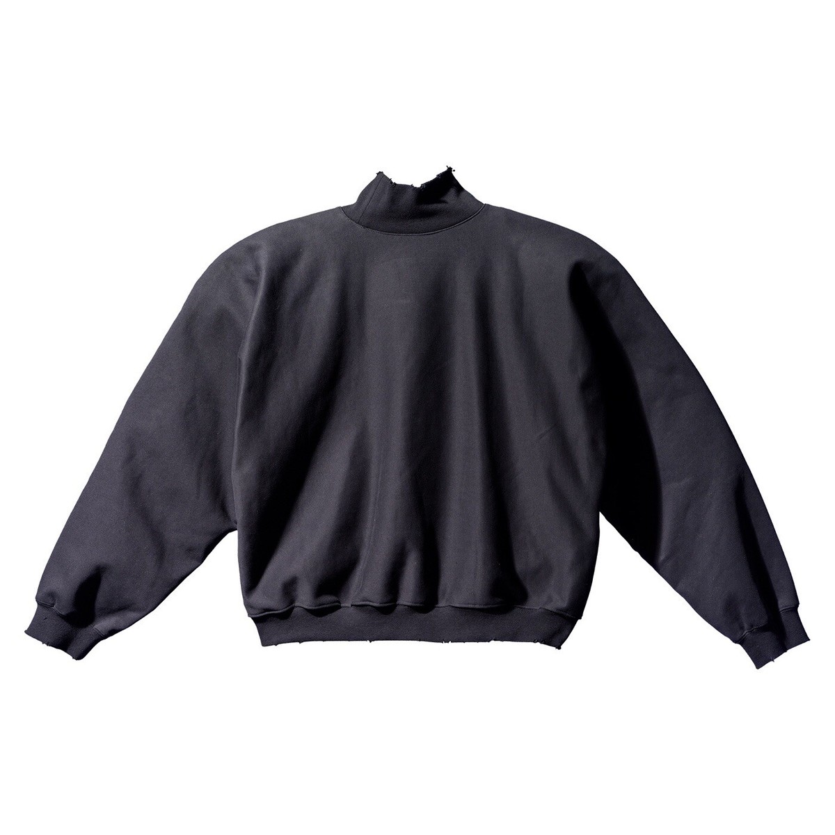 Yeezy Gap Balenciaga High Neck Distressed Mockneck Sweater Yeezy Gap Balenciaga High Neck Distressed Mockneck Sweater