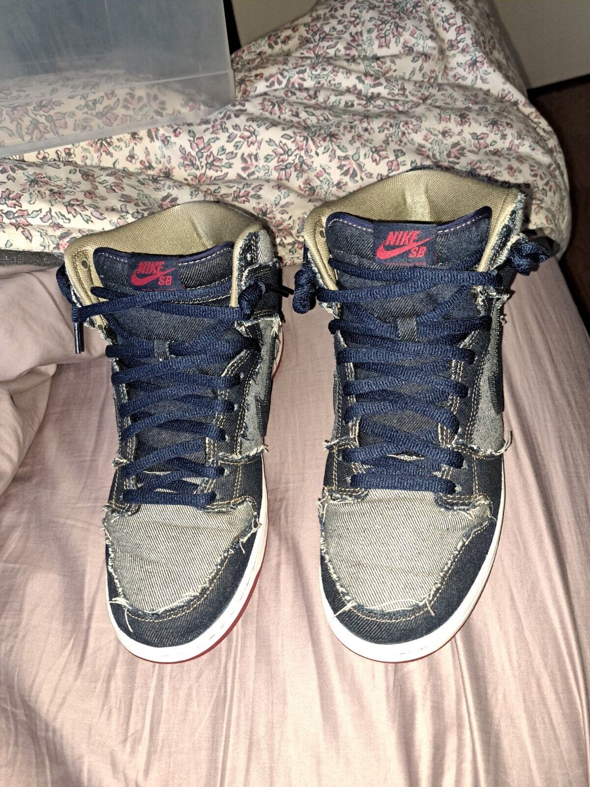 Size 11 - Nike SB Dunk High x Reese Forbes Denim … - image 1