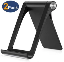 2Pack Adjustable Portable Desktop Phone Stand Desk Holder For iPad/iPhone/Tablet