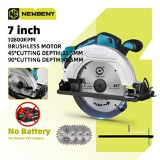 Sega Circolare a Batteria Lama 180mm Brushless taglio pvc per batteria Makita  
