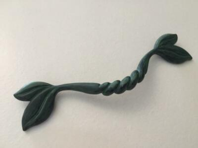 #ad 10 Pulls Handles Kitchen Cabinet Hardware Green Leaf $14.99