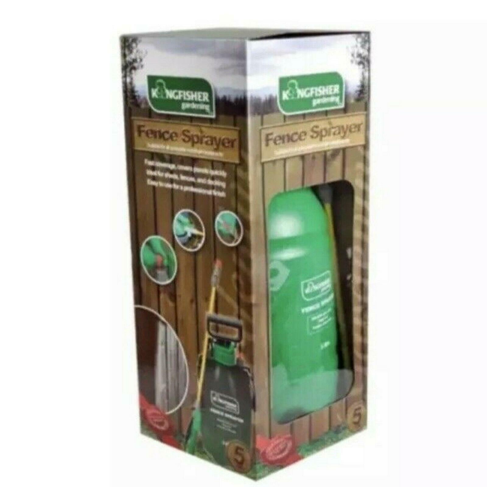 5L Kingfisher/Ronseal Pressure Pump Sprayer Gun Shed & Fence Garden