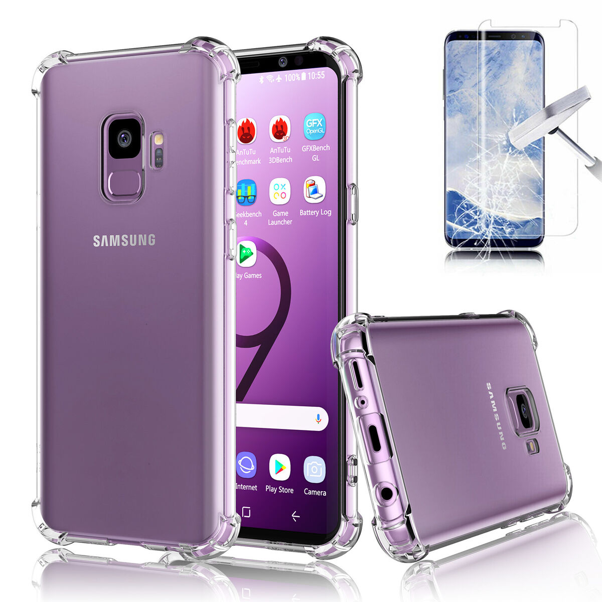 For Samsung Galaxy S9 / S9 Plus Clear Case Bumper TPU Cover For Samsung Galaxy S9 / S9 Plus Clear Case Bumper TPU Cover
