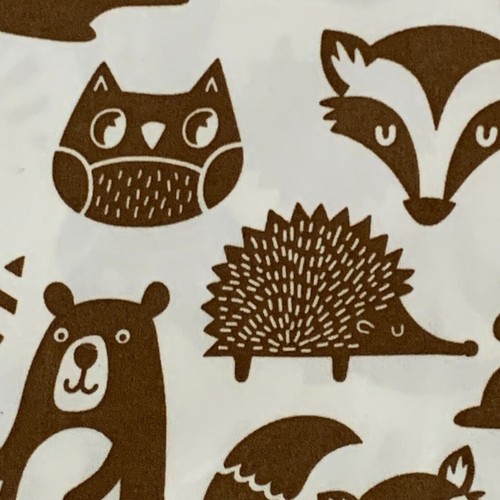 PILLOWFORT Forest Animal Sheet Set Microfiber Brown 3 Piece Twin Owl Bear Fox - Picture 10 of 19