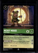 Disney Lorcana The First Chapter Mickey Mouse Artful Rogue Non Foil 88/204