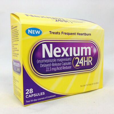 Nexium 24HR ,Treats Frequent Heartburn 20mg, 28 Capsules, Exp: 2026+
