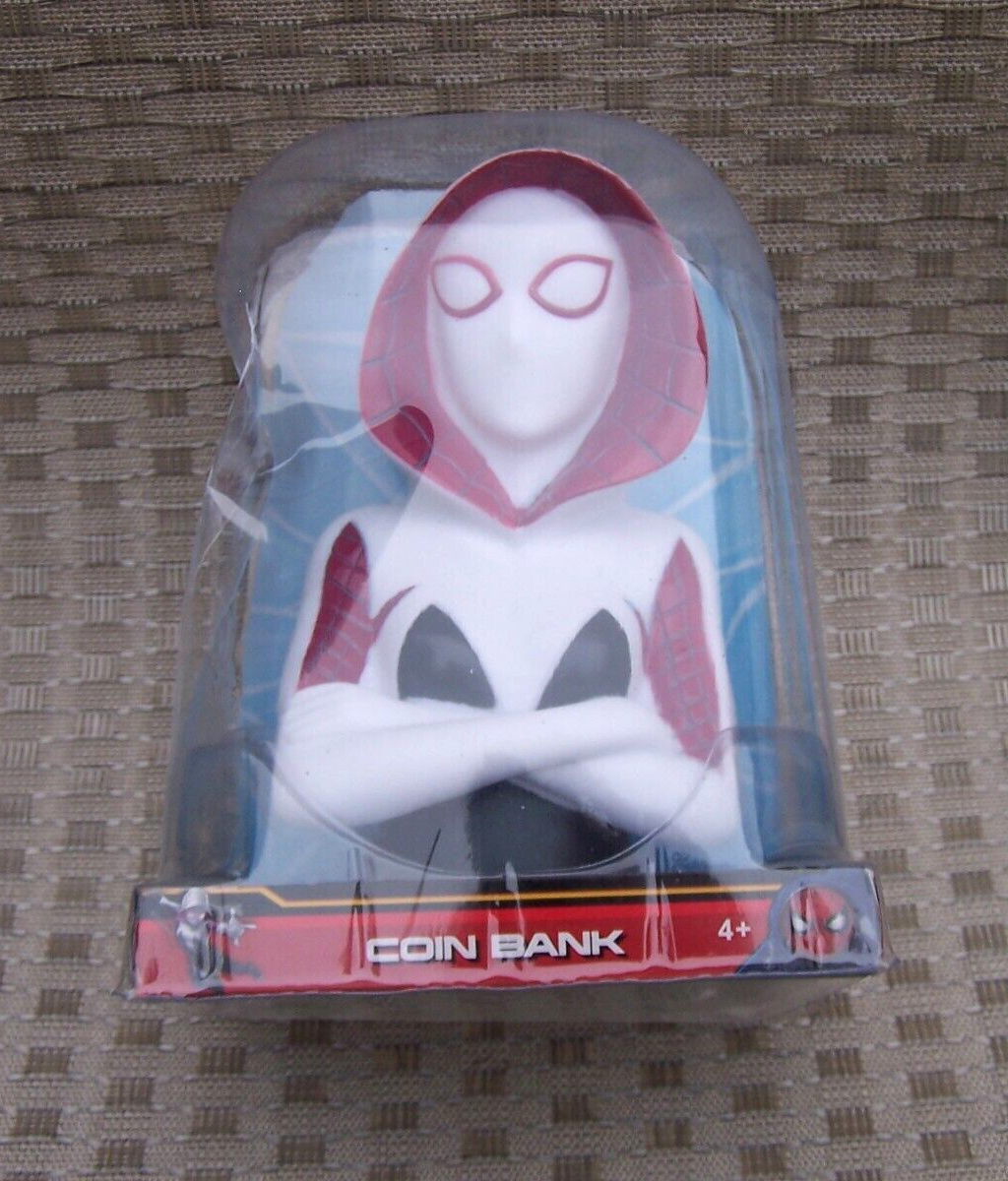 MARVEL 6.5 하이 닙의 스파이더맨 화이트 코인 뱅크-Freehip.co.kr