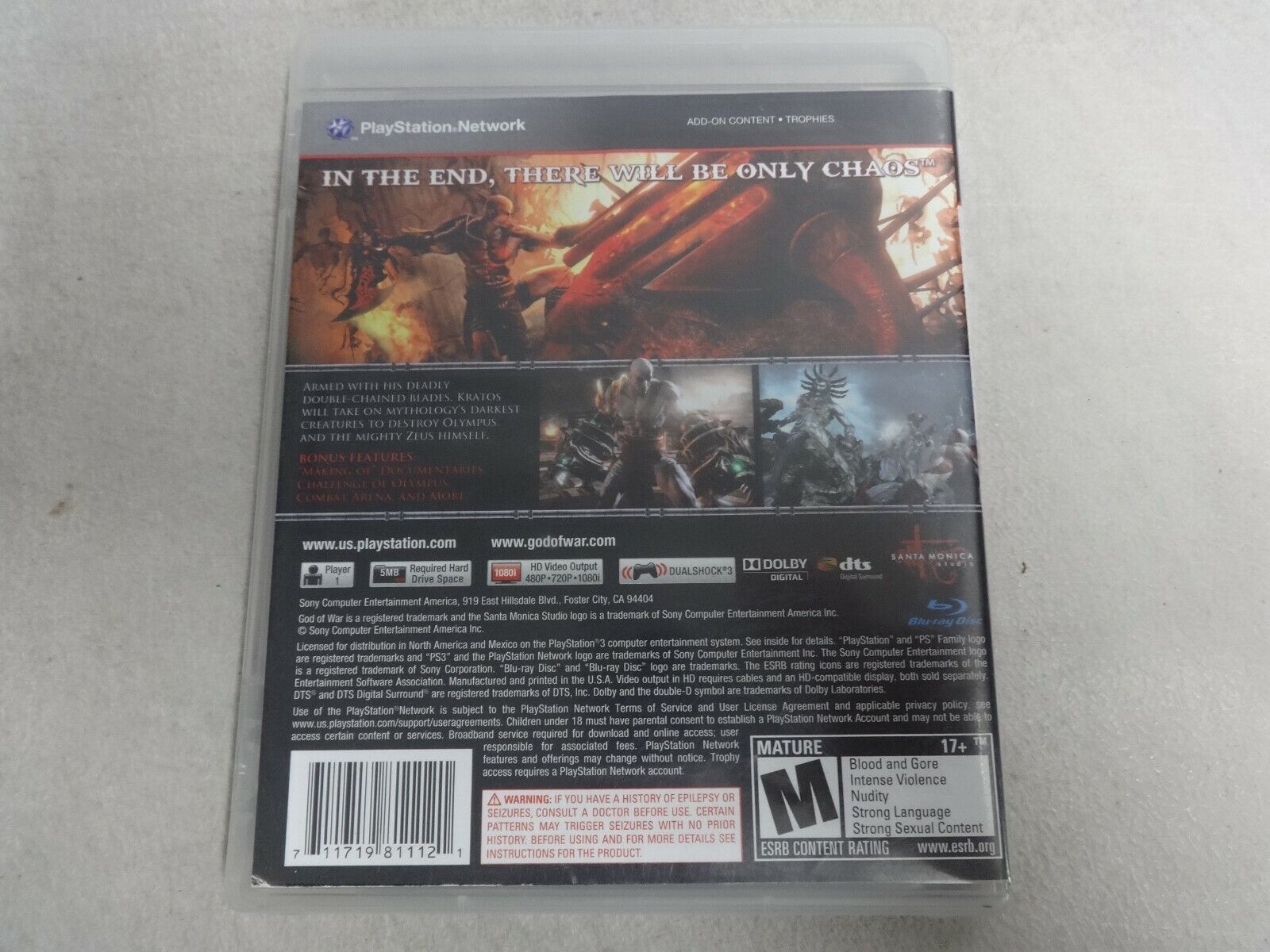 Sony God of War III, PS3 video-game PlayStation 3 Engels | Jeux | bol