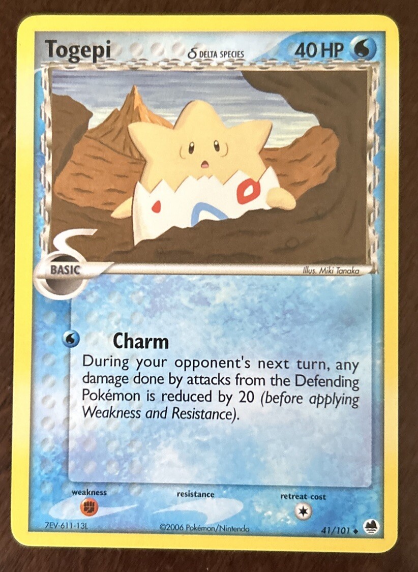 2006 Pokemon EX Dragon Frontiers Togepi 41/101 Near Mint
