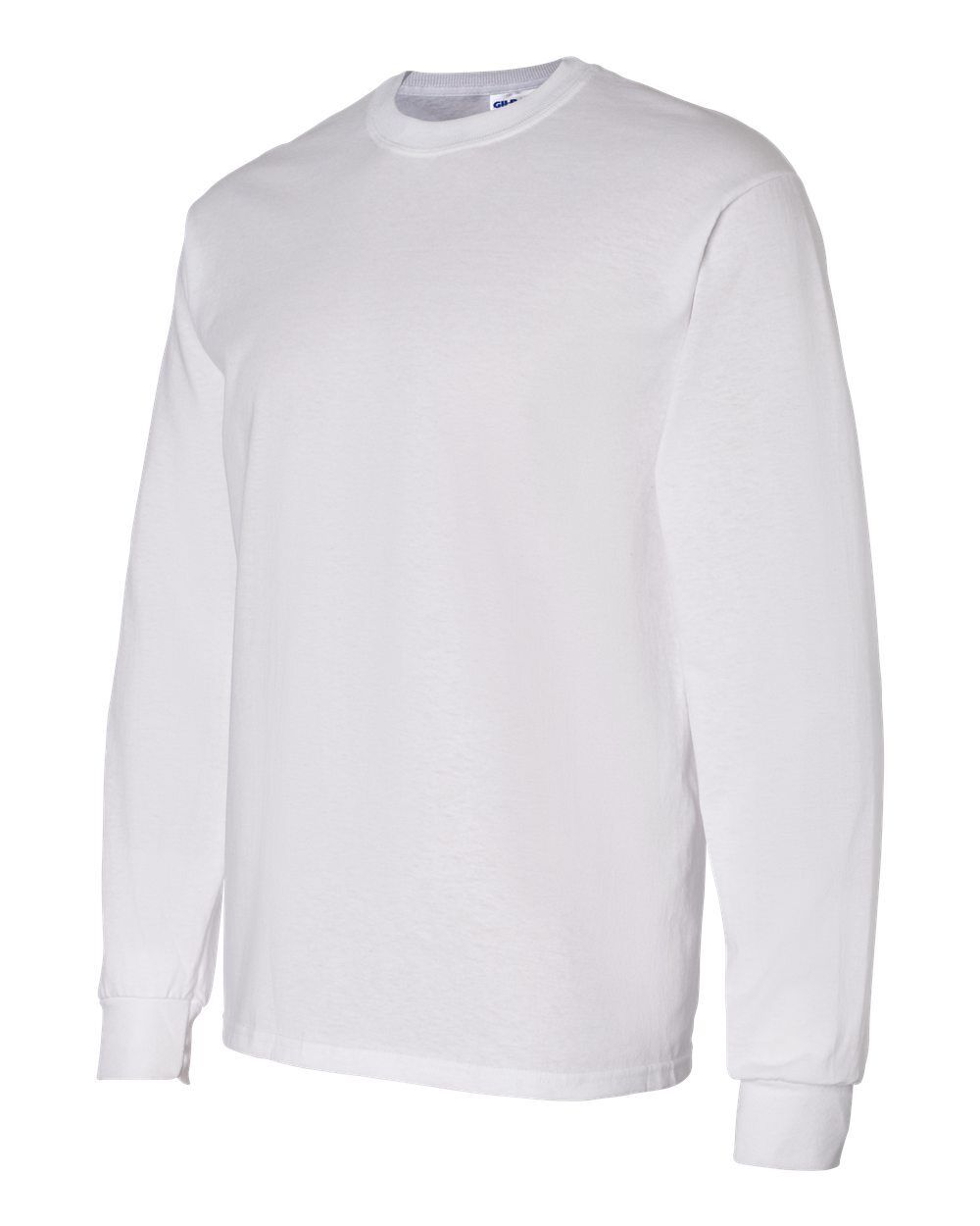 20 Gildan White Adult Long Sleeve T-Shirts Wholesale Bulk Blank