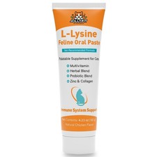 L-Lysine for Cats Oral Paste Immune Respiratory Support Felines Brown