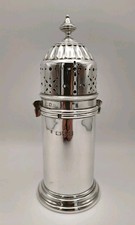 Sterling Silber Leuchtturm Zuckergie&szlig;er Muffineer. Von Edward Barnard um 1939. 251g