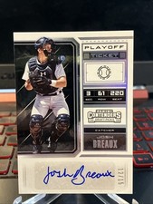 2018 Panini Contenders Josh Breaux RC Auto Playoff Ticket #/15 New York Yankees