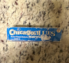 ChicagoBLUES Nickel Plated Diatonic Harmonica Key of C KHCB-C Metal w/ Box