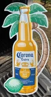 Vintage - Corona Extra Palm Tree - Tin Metal Embossed Sign - Beer - Man Cave