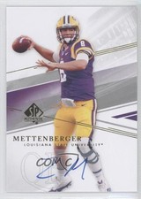 2014 SP Authentic Auto Zach Mettenberger #15 Auto 0v1