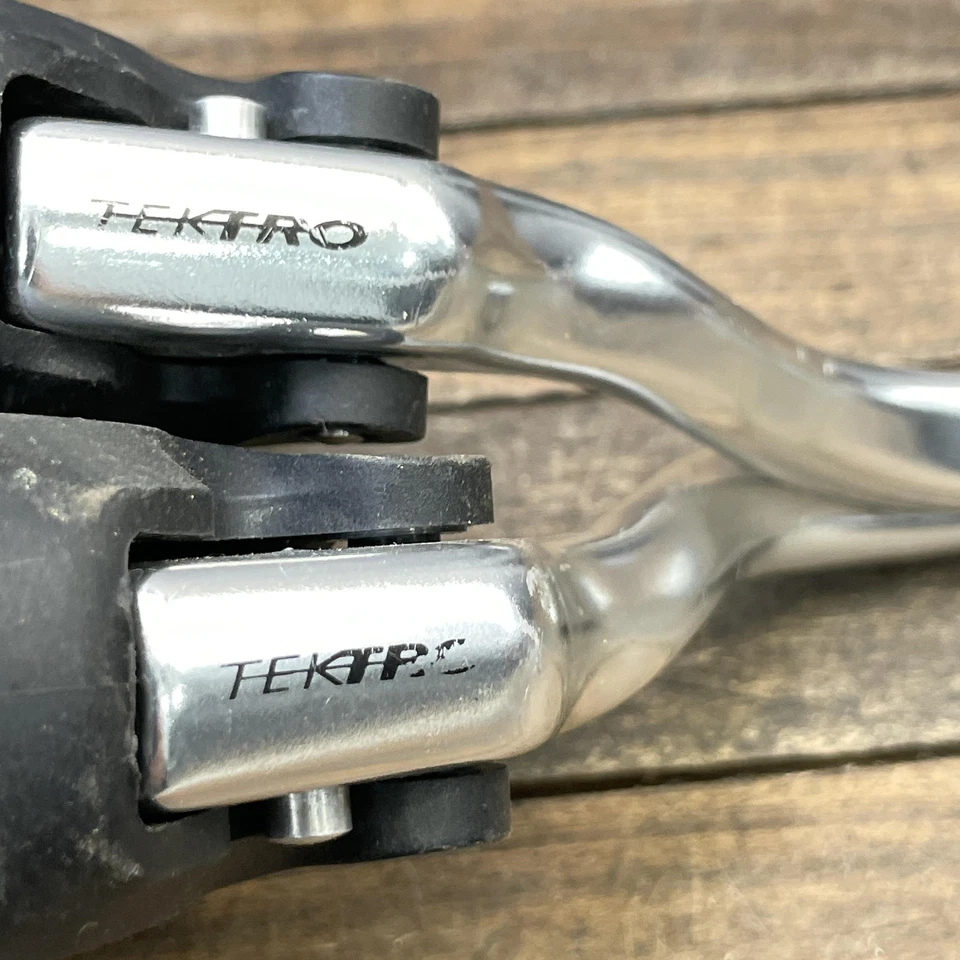 Par de alavancas de freio Tektro RL340L bicicleta de estrada Aero Drop Bar preto prata 330g - Imagem 2 de 4