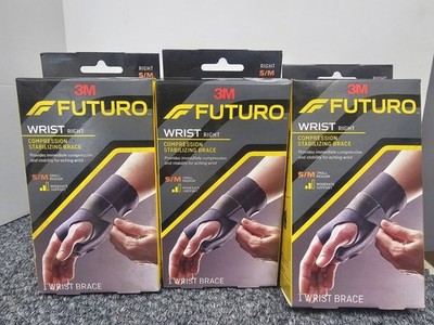 3X FUTURO 48400EN Energizing Wrist Support S/M - Right Wrist fits 5 1/2''- 6 3/4''