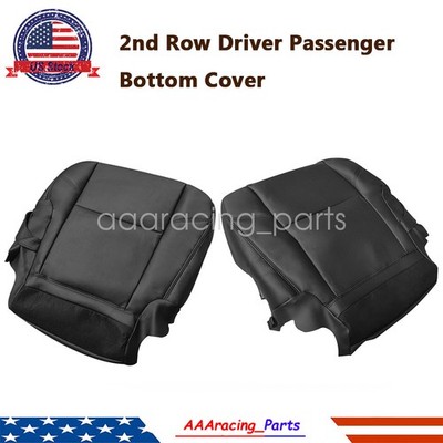 New 2nd Row Both Side Bottom Leather Cover Black For 07-14 Cadillac Escalade ESV