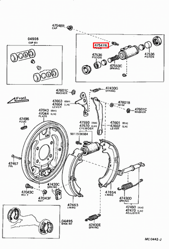 Genuine Yaris NCP11 NCP10 KSP90 KSP130 Rear Drum Brake Cylinder Bleeder Nipple - Picture 20 of 20