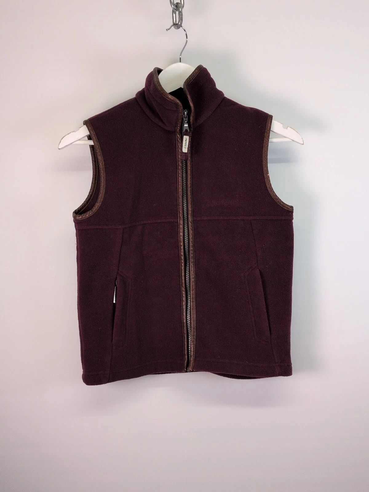 Schoffel Kids Burgundy Fleece Gilet Bodywarmer Age 9-10 B408
