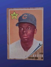 1962 Topps Lou Brock Rookie Rc 387 Cubs GD-VG