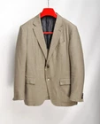 Ermenegildo Zegna Olive Milanio Easy Wool / Silk 2Btn Blazer IT 56R / UK,US 46R