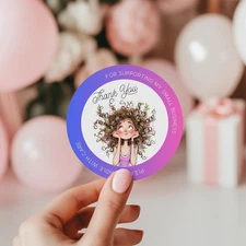 56 THANK YOU SEALS LABELS STICKERS FOR SMALL BUSINESS, CRAFTS, PARTIES 2 INCH