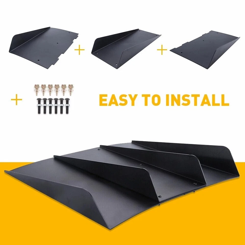 For Hyundai Elantra Rear Bumper Diffuser 4-Fin Spoiler Splitter Rear /Spats Foto 4 de 4