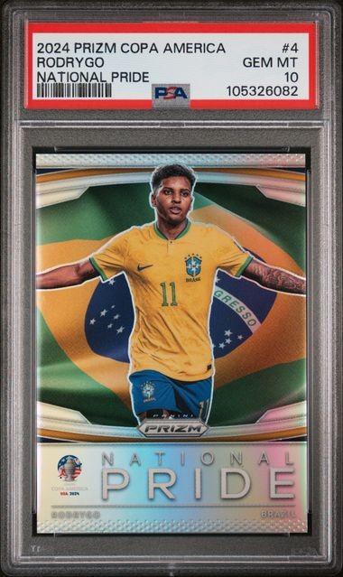 RODRYGO 2024 PANINI PRIZM COPA AMERICA NATIONAL PRIDE CASE HIT SP PSA 10 GEM MT