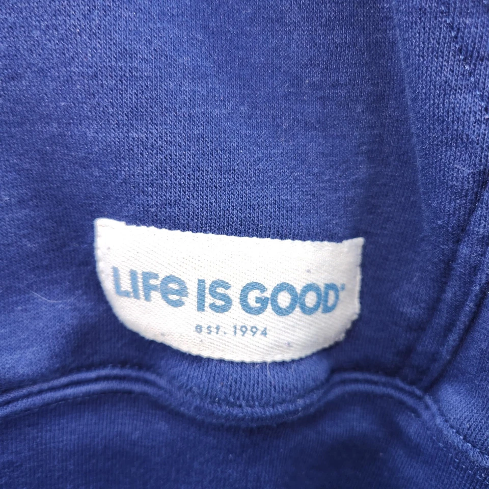 Life Is Good Hoodie Sweatshirt Mens XL Blue Patriotic Adirondack Graphic Chair - Image 4 of 4
