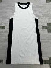 Rag & Bone Dress Womens Medium White Black Cotton Knit *
