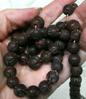 Carved Beads Rosary marked Roma — photo 4