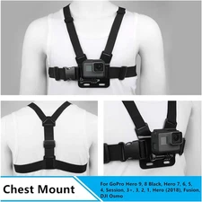 Head Mount Strap Chest Mount Harness Chesty Vest for Action Camera Compatible...