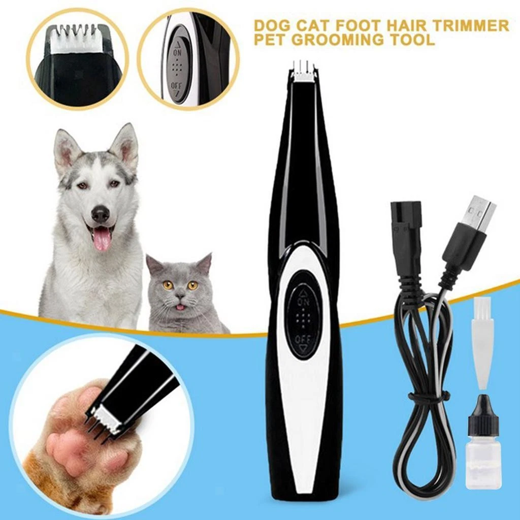 USB Charging Dog Cats Ear Hair Clippers SWITCH