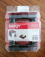 Genuine Evolis Badgy100 / Badgy200 YMCKO Ribbon - CBGR0100C