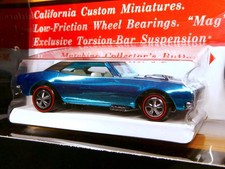 Hot Wheels Red Line Club - Original 16 Series Black Box - Custom Camaro In Blue