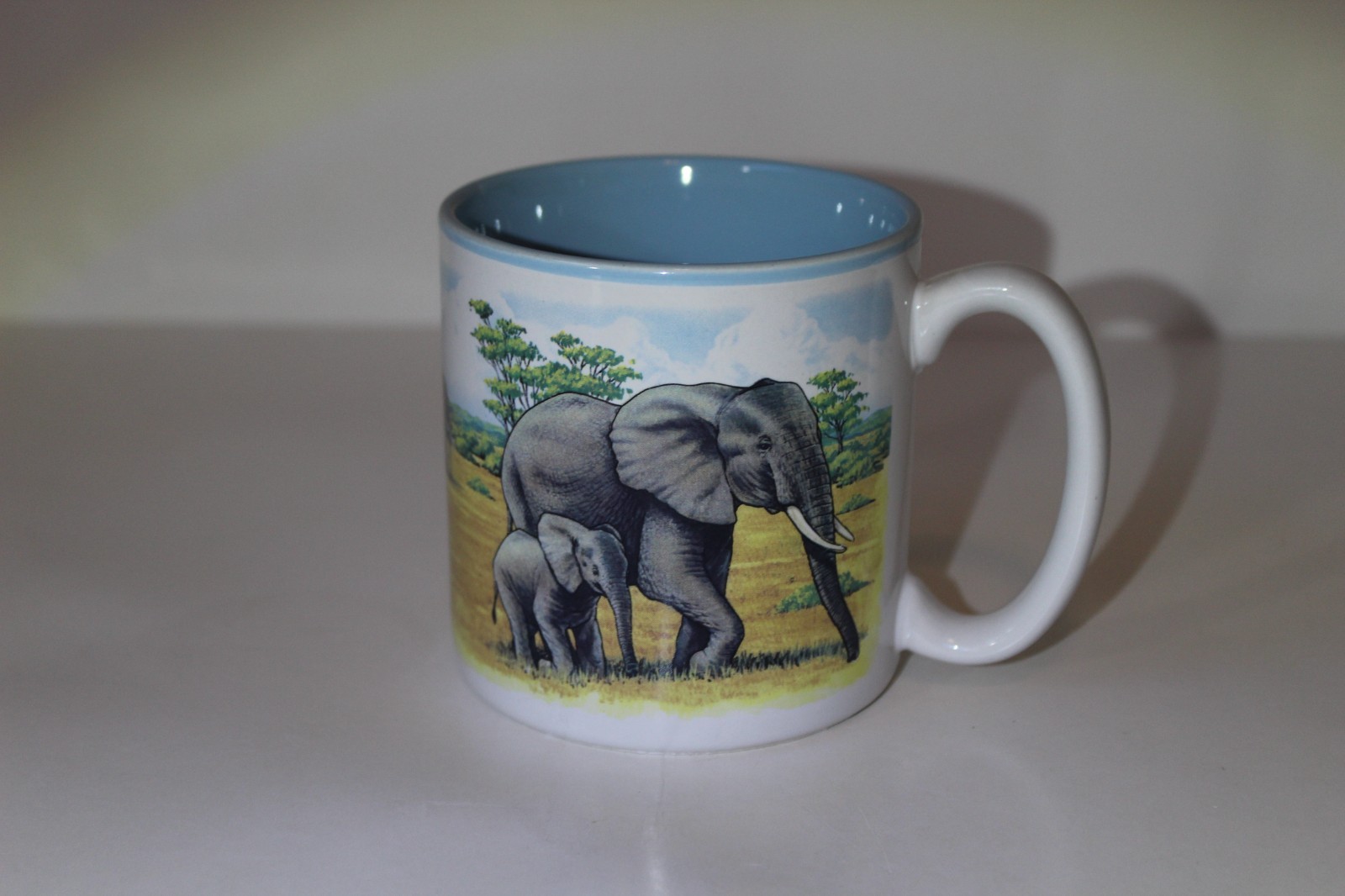 Vintage 1991 Potpourri Press African Elephant 10 oz Ceramic Coffee Mug