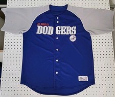 LA Dodgers Jersey MLB Dynasty Series Blue Grey Men’s Large Button Up
