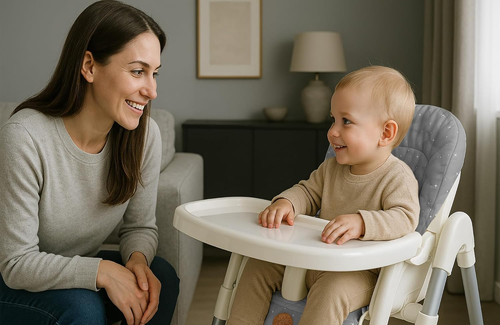 Copri Seggiolone Pappa Universale - Copriseggiolone Bambino E Bambina Cuscino Im - Foto 5 di 12