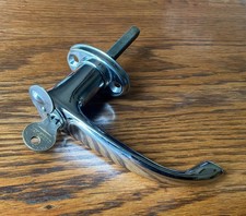 1937 Chrysler Trunk Handle Wkey Vtg 1930s Mopar Deck Lid Lock-