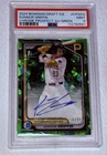 Konnor Griffin 2024 Bowman Draft Sapphire green auto RC  /99 1st Bowman PSA 9