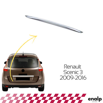 Chrome Luggage Lower Cover Trim 1 Pcs For Renault Scenic 3 2009-2016 Stainless