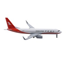 Diecast Alloy 1/350 Scale Shanghai Airlines B737 Airplane Model Gifts Decoration